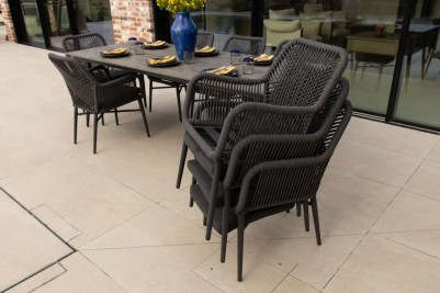 Monza Square Pedestal Table and 2 Monza Chairs Set